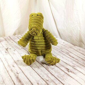 JellyCat Cordy Roy Alligator Green Ribbed Corduroy Plush Stuffed Animal 7.5"